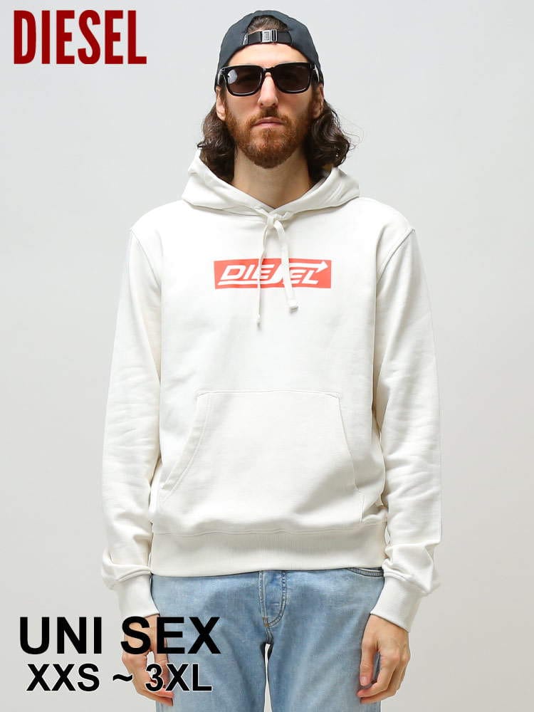 DIESEL (ディーゼル) BOXロゴ プルオーバー スウェット パーカー DSA06856JFAV ユニセックス メンズ レディース