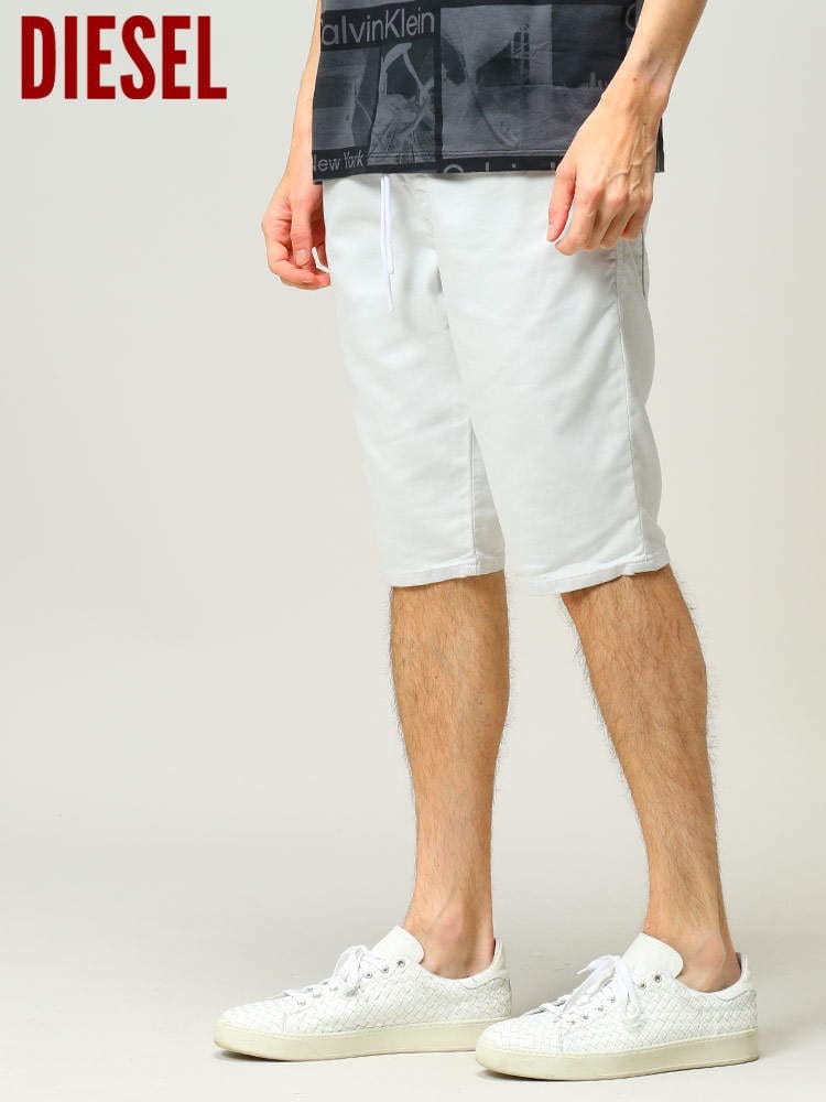 DIESEL (ディーゼル) デニム メンズ ハーフパンツ ジップフライ デニム ショートパンツ JoggJeans KROOSHORT-NE DSSTMV69ZZ ブランド