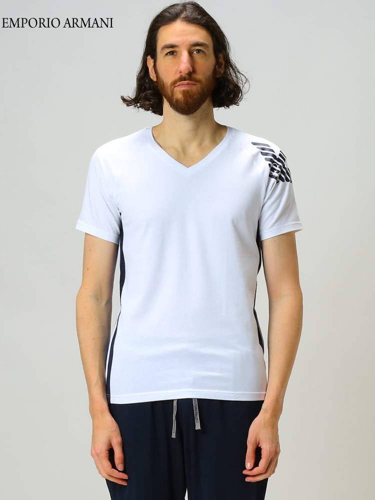 EMPORIO ARMANI エンポリオ アルマーニ メンズ ストレッチ Tシャツ 肩 