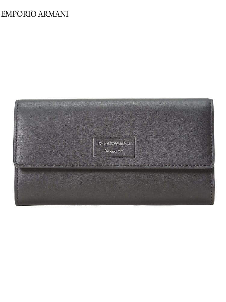 アルマーニ メンズ 財布 エンポリオアルマーニ EMPORIO ARMANI ブランド 長財布 ウォレット ロゴ フラップ レディース ギフト プレゼント EALY3H170Y478E