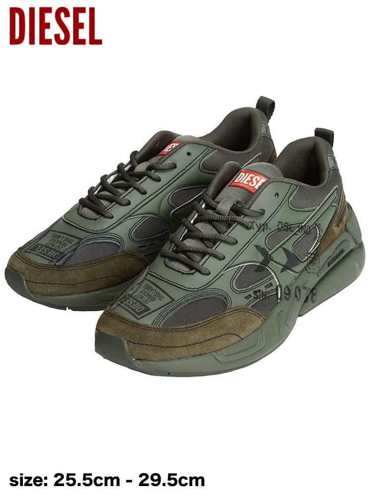 ディーゼル メンズ スニーカー DIESEL ブランド シューズ 靴 ローカット プリント S-Serendipity Sport DSY02868P4801