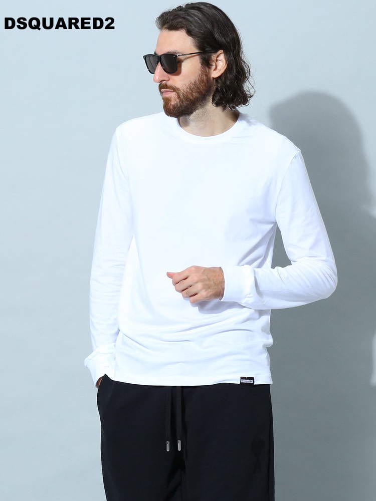 ディースクエアード メンズ Tシャツ 長袖 DSQUARED2 ブランド ロンT インナー アンダーシャツ D2D9M104330