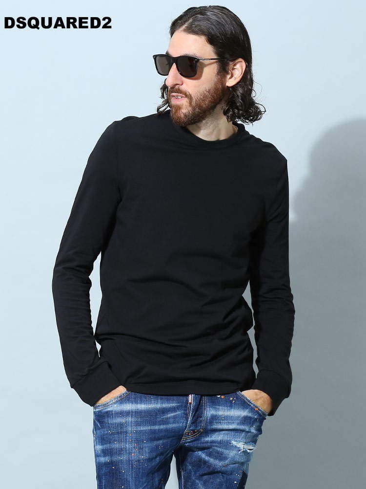 ディースクエアード メンズ Tシャツ 長袖 DSQUARED2 ブランド ロンT インナー アンダーシャツ D2D9M104330