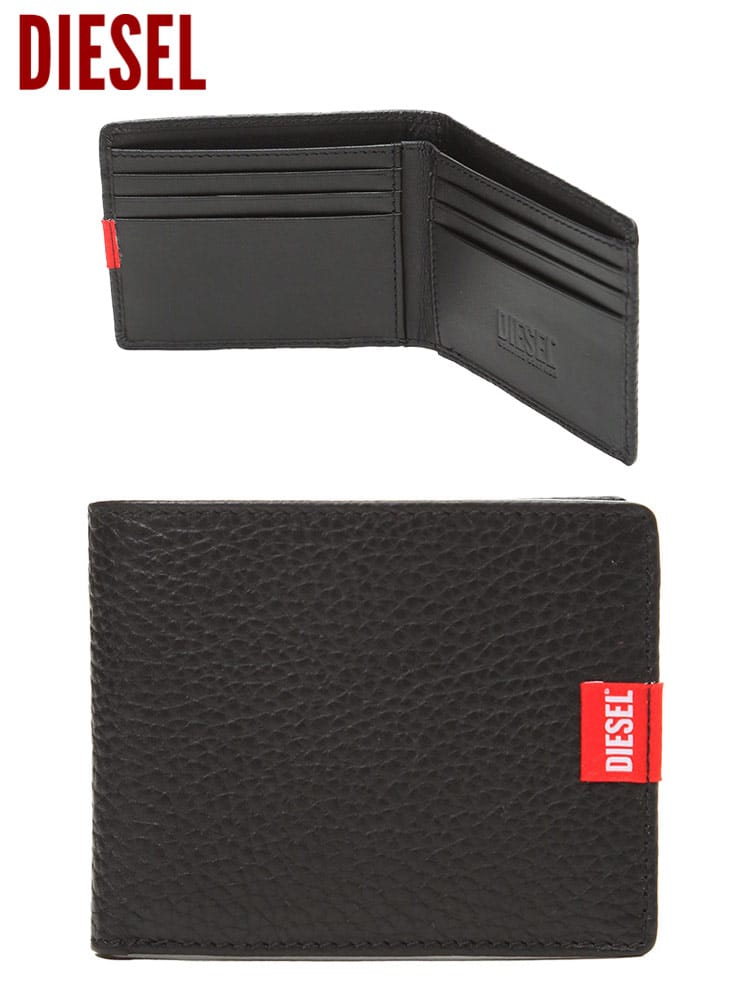 ディーゼル メンズ 財布 DIESEL ブランド ウォレット 折り財布 二つ折り 財布 ロゴ NEELA NILA レザー 本革 DSX9012PR013