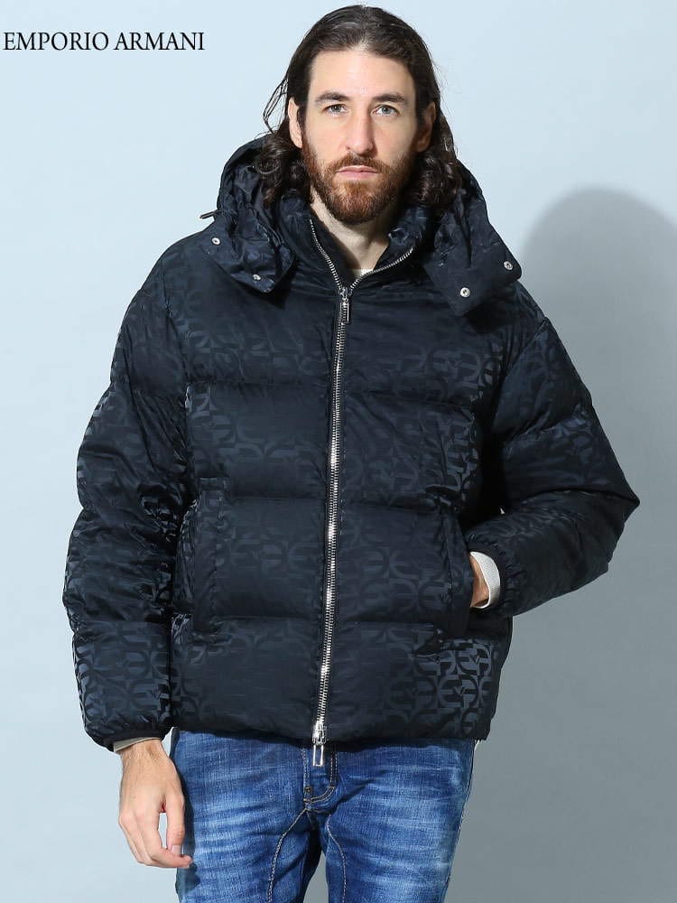 エンポリオアルマーニ メンズ ダウン EMPORIO ARMANI ブランド ダウンジャケット ブルゾン フード着脱 EA6L1BH21NLLZ