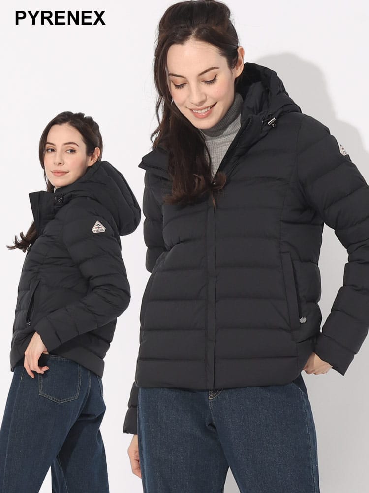 PYRENEX (ピレネックス) フード着脱 フルジップ ダウンジャケット SPOUTNIC 2 SOFT PNLHWS005 ブランド レディース アウター