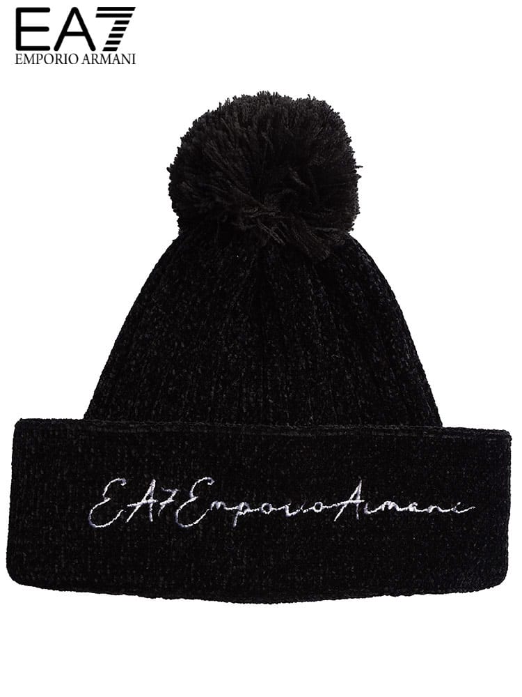 アルマーニ レディース 帽子 エンポリオアルマーニ EMPORIO ARMANI EA7 ブランド ニット帽 ニットキャップ ロゴ 刺繍 プレゼント ギフト EA7L2854082F133