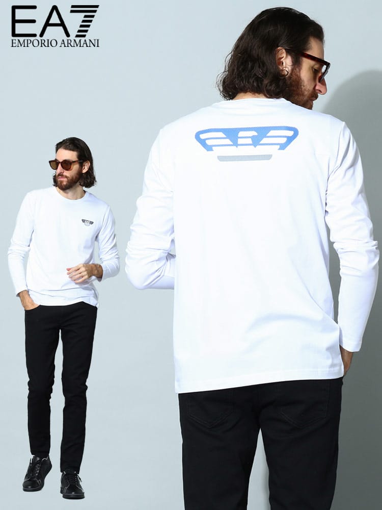 アルマーニ メンズ Tシャツ 長袖 エンポリオ アルマーニ EMPORIO ARMANI EA7 ブランド ロンT トップス ロゴ 大きいサイズ EA76LPT31PJQ9Z