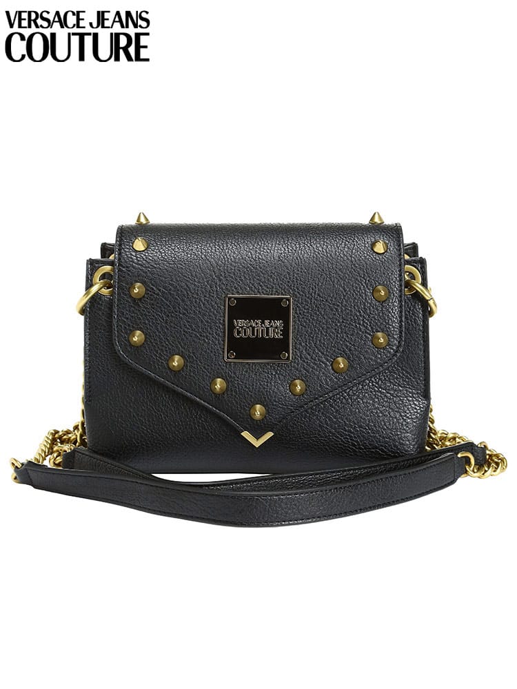 ベルサーチェジーンズクチュール レディース バッグ VERSACE JEANS COUTURE ブランド ショルダーバッグ 鞄 スタッズ ロゴ VCL73VA4BEA