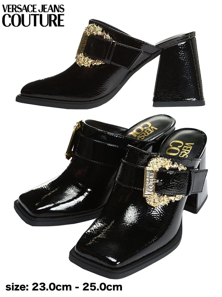 ベルサーチェジーンズクチュール レディース シューズ VERSACE JEANS COUTURE ブランド 靴 ミュール パンプス ヒール VCL73VA3S04