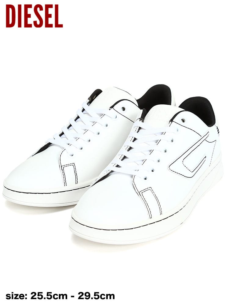 ディーゼル メンズ スニーカー DIESEL ブランド シューズ 靴 ローカット ロゴ S-ATHENE LOW レザー DSY02869P4794