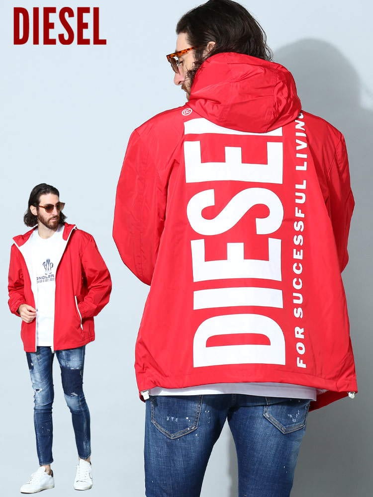 ディーゼル メンズ ブルゾン DIESEL ブランド アウター ジャケット パーカー ロゴ フルジップ J-WALLY レギュラーフィット DSA077960EFAK