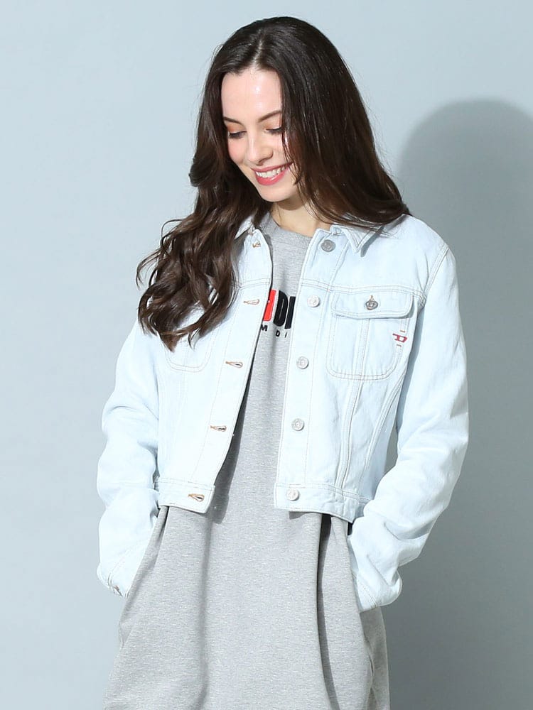 ディーゼル レディース ブルゾン DIESEL ブランド Gジャン デニムジャケット ショート丈 De-Slimmy Trucker Jacket スリムフィット DSLA04906
