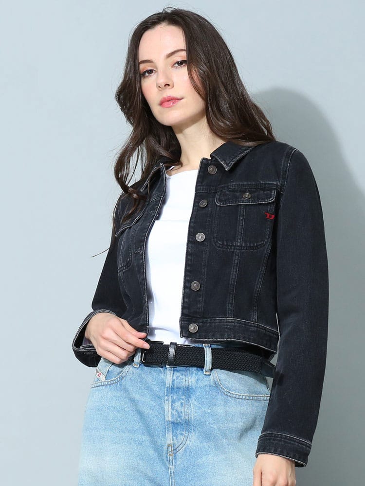 ディーゼル レディース ブルゾン DIESEL ブランド Gジャン デニムジャケット ショート丈 De-Slimmy Trucker Jacket スリムフィット DSLA04906