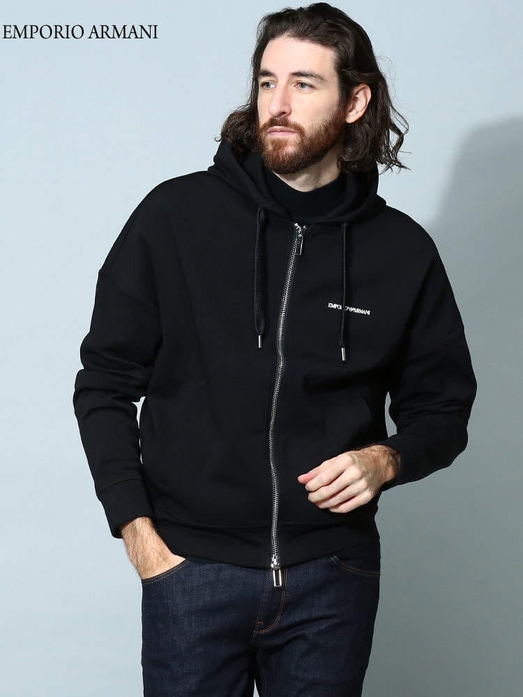アルマーニ メンズ パーカー エンポリオアルマーニ EMPORIO ARMANI ブランド トップス スウェット イーグル ロゴ EA6L1MB41JHSZ