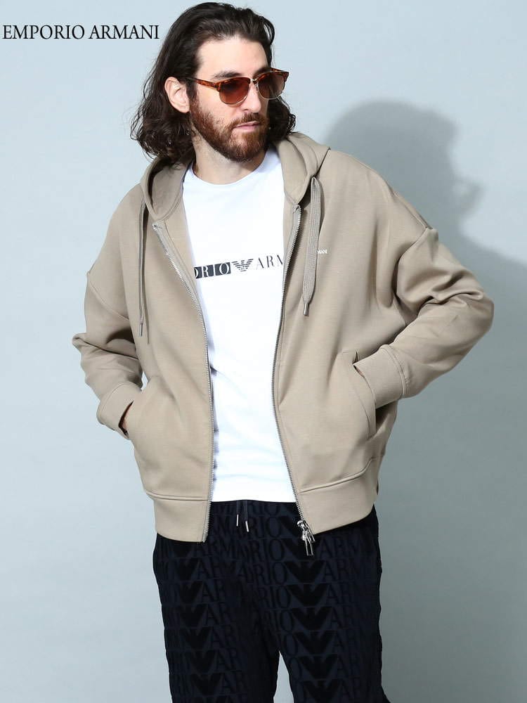 アルマーニ メンズ パーカー エンポリオアルマーニ EMPORIO ARMANI ブランド トップス スウェット イーグル ロゴ EA6L1MB41JHSZ