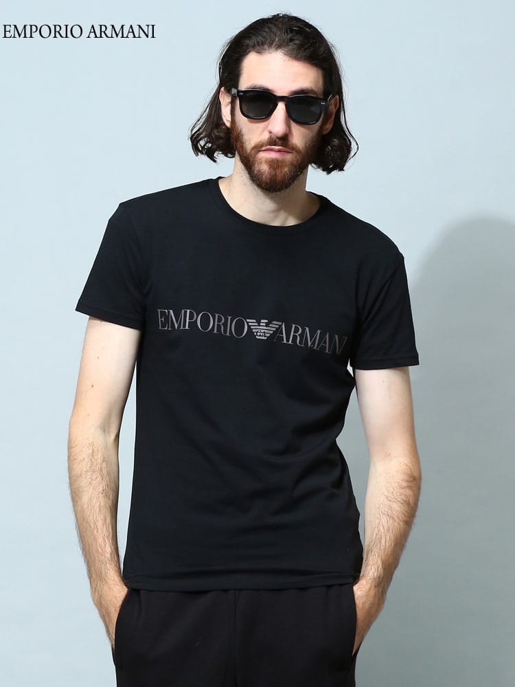アルマーニ メンズ Tシャツ 半袖 エンポリオアルマーニ EMPORIO ARMANI ブランド トップス アンダー ロゴ シャツ ストレッチ EAU1110352F729