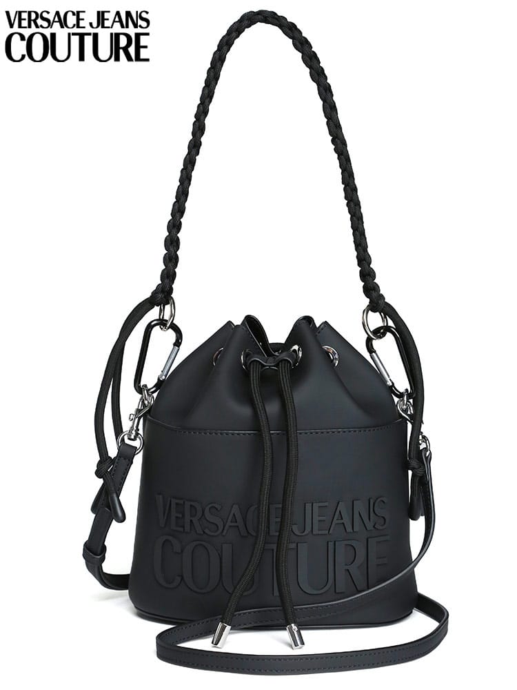 VERSACE JEANS COUTURE (ヴェルサーチェ ジーンズ クチュール) 2WAY エンボスロゴ 巾着バッグ VCL73VA4BH3 ブランド