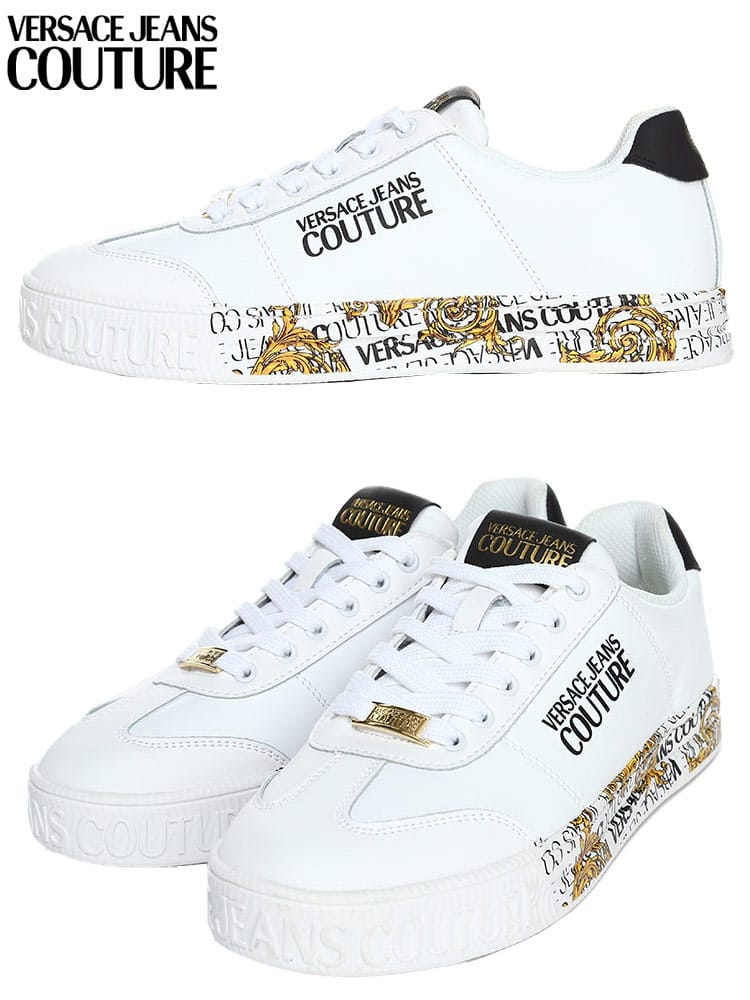 VERSACE JEANS COUTURE (ヴェルサーチ ジーンズ クチュール) プリントソール ローカットスニーカー VC73YA3SK6ZP166 ブランド