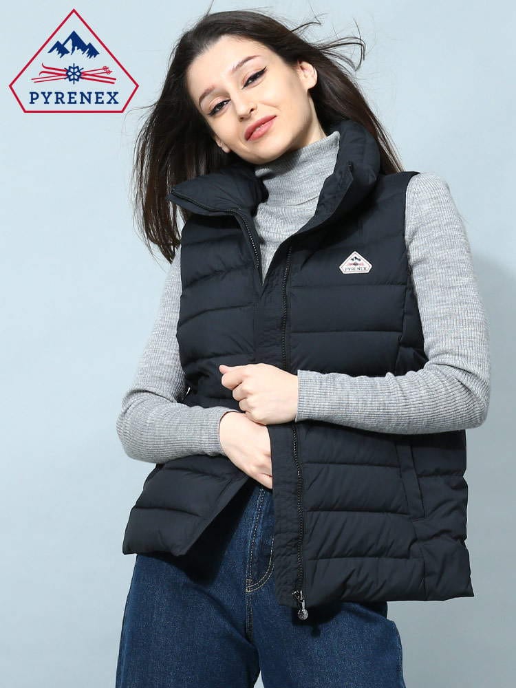ピレネックス レディース ベスト PYRENEX ブランド ダウンベスト アウター スタンド ダウン SPOUTNIC 2 SOFT スプートニック PNLHWS004