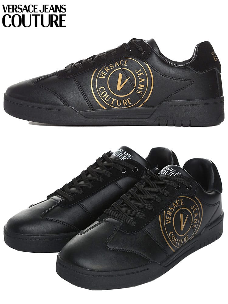 VERSACE JEANS COUTURE (ヴェルサーチ ジーンズ クチュール) エンブレム ローカットスニーカー VC73YA3SD1ZP080 ブランド