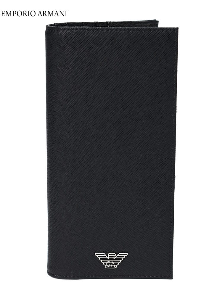 エンポリオアルマーニ メンズ 財布 EMPORIO ARMANI ブランド 長財布 ウォレット 折り財布 サイフ ロゴ ギフト プレゼント EAY4R170Y138E