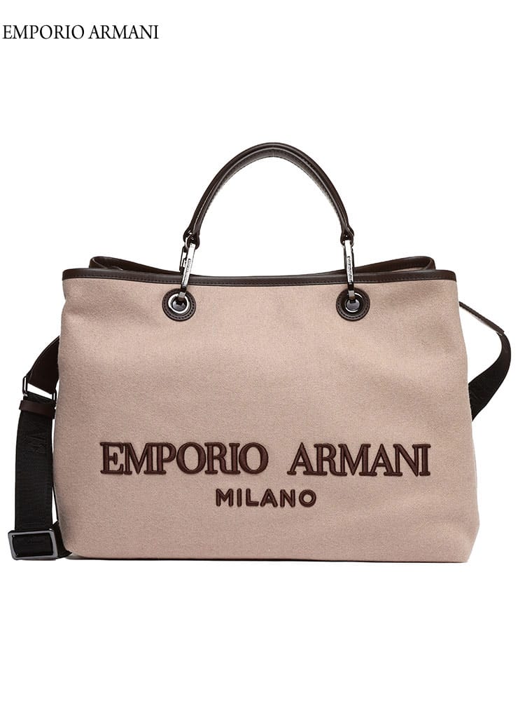 アルマーニ レディース バッグ エンポリオアルマーニ EMPORIO ARMANI ブランド 鞄 トートバッグ MyEA ロゴ フェルト ショッパー 刺繍 ギフト プレゼント EALY3D165Y4881
