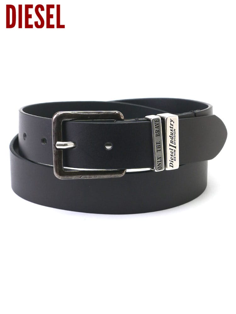 DIESEL (ディーゼル) レザー ピンバックル ベルト B-GUARANTEE-A DSX08532PR227 ブランド