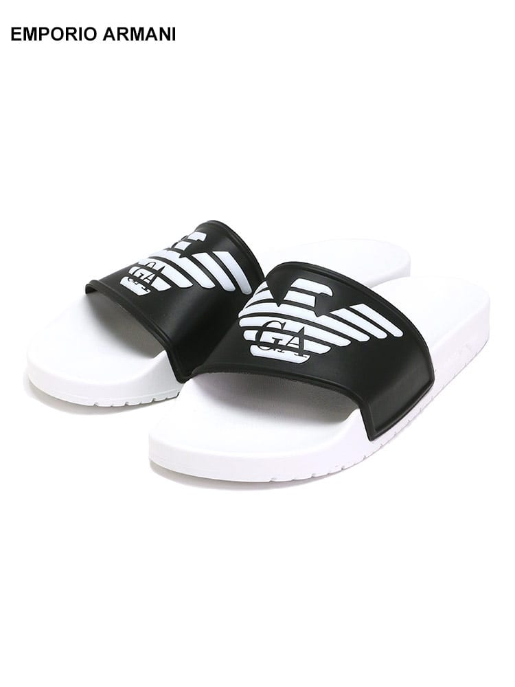 EMPORIO ARMANI (エンポリオアルマーニ) イーグルロゴ スライドサンダル EASXVPS04XN747 ブランド