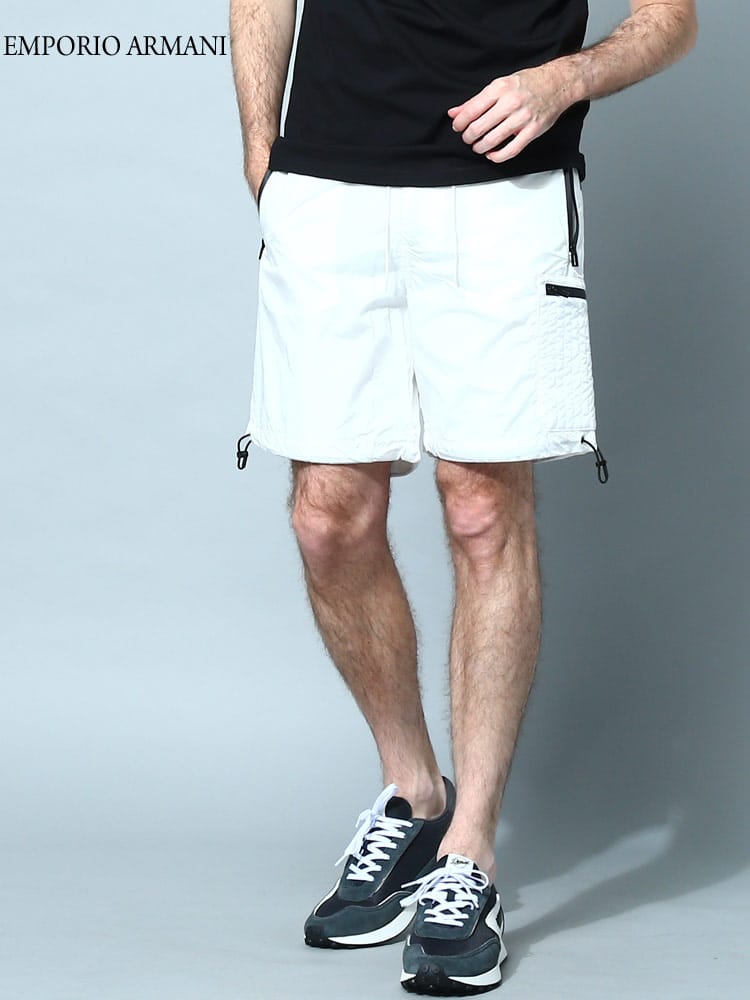EMPORIO ARMANI (エンポリオアルマーニ) ナイロン カーゴ ショートパンツ EA3R1PC31NRMZ ブランド