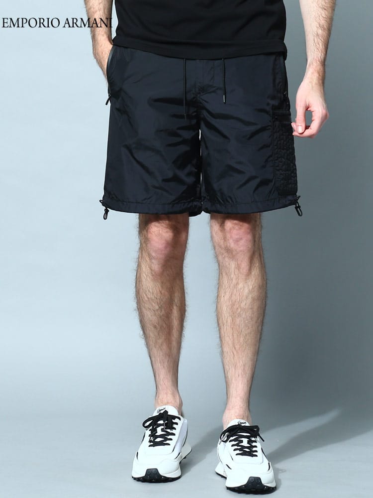 EMPORIO ARMANI (エンポリオアルマーニ) ナイロン カーゴ ショートパンツ EA3R1PC31NRMZ ブランド