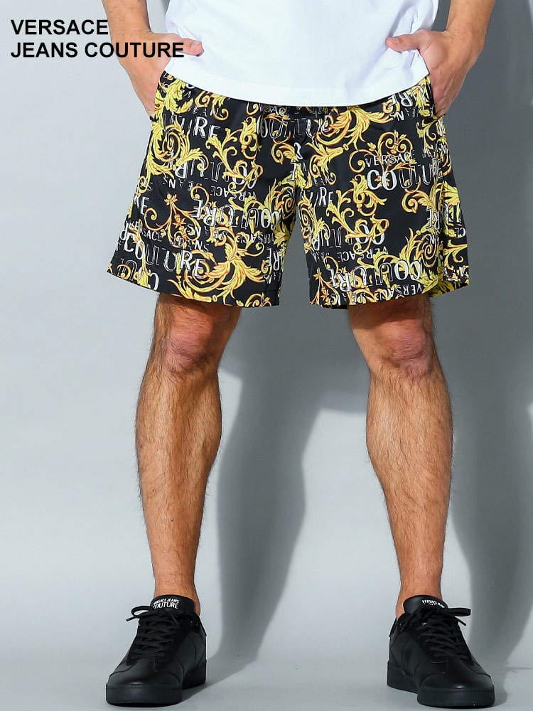 VERSACE JEANS COUTURE (ヴェルサーチェ ジーンズ クチュール) バロックプリント ウエストコード ショートパンツ VC74GADD18CQS51 ブランド