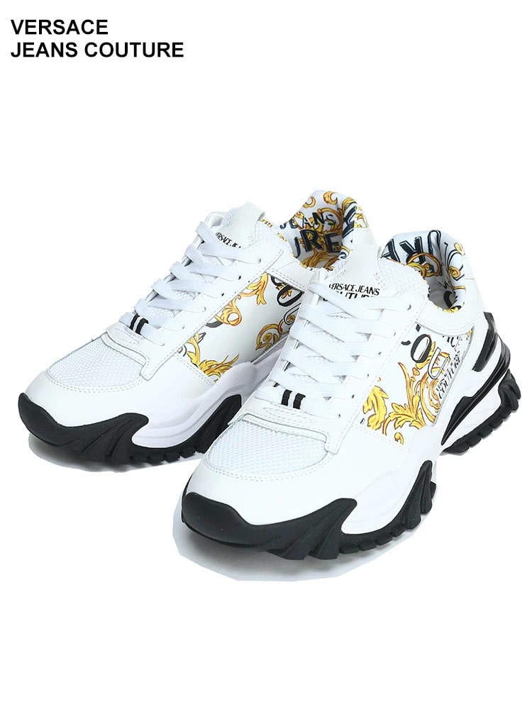 VERSACE JEANS COUTURE (ヴェルサーチェ ジーンズ クチュール) トレイル トレック ロゴ クチュール スニーカー VC74YA3SI9ZP261 ブランド