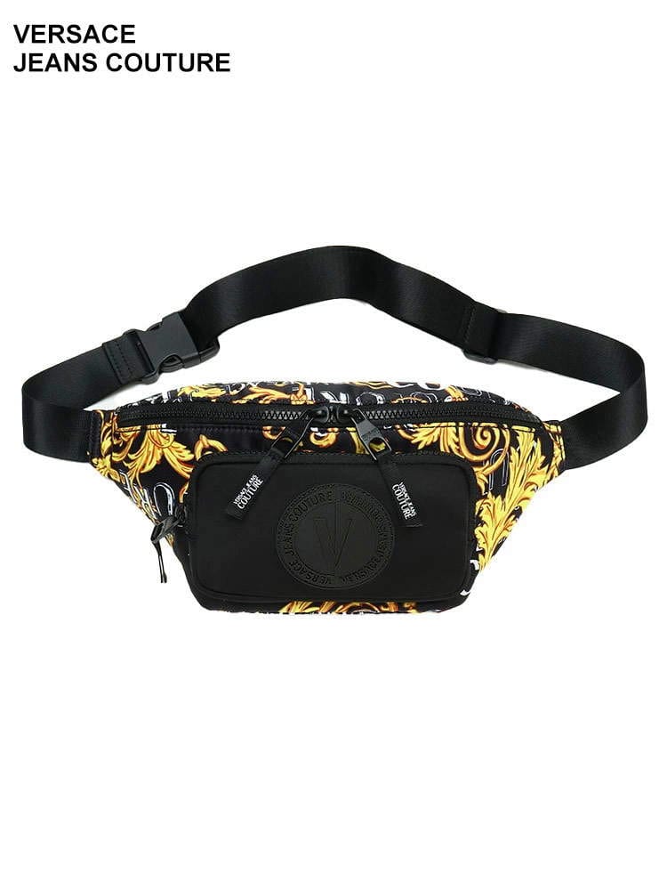 VERSACE JEANS COUTURE (ヴェルサーチェ ジーンズ クチュール) プリント ロゴ ウエストバッグ VC74YA4B72ZS588 ブランド