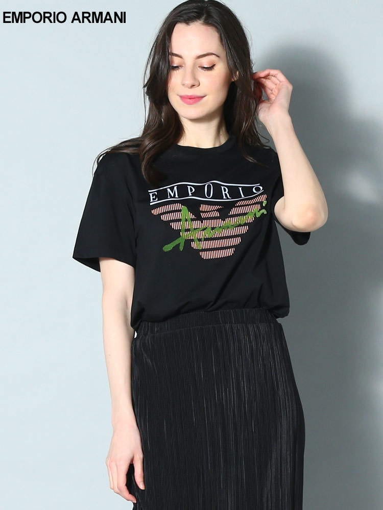 EMPORIO ARMANI (エンポリオアルマーニ) イーグルロゴ クルーネック 半袖 Tシャツ EAL3R2T7Z2JQ4Z