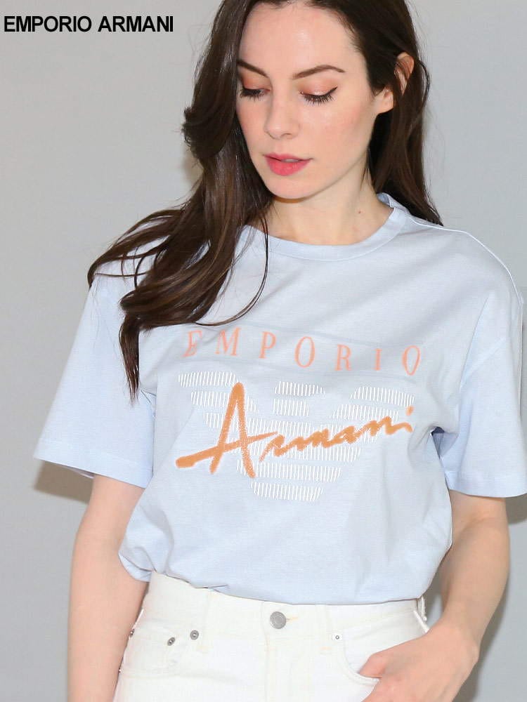 EMPORIO ARMANI (エンポリオアルマーニ) イーグルロゴ クルーネック 半袖 Tシャツ EAL3R2T7Z2JQ4Z