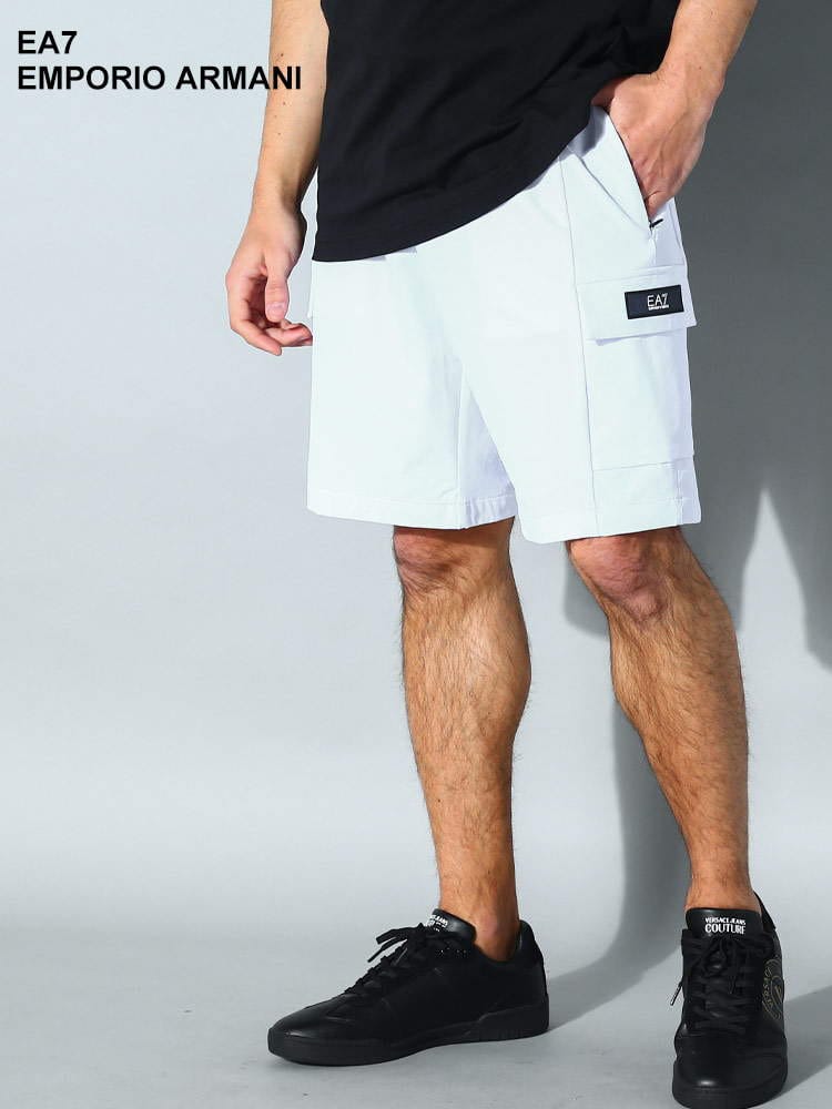 【オンラインストア限定】 EMPORIO ARMANI EA7 (エンポリオ アルマーニ) ポケット ジップフライ ゴルフ ショートパンツ EA73RPS01PNBWZ ブランド