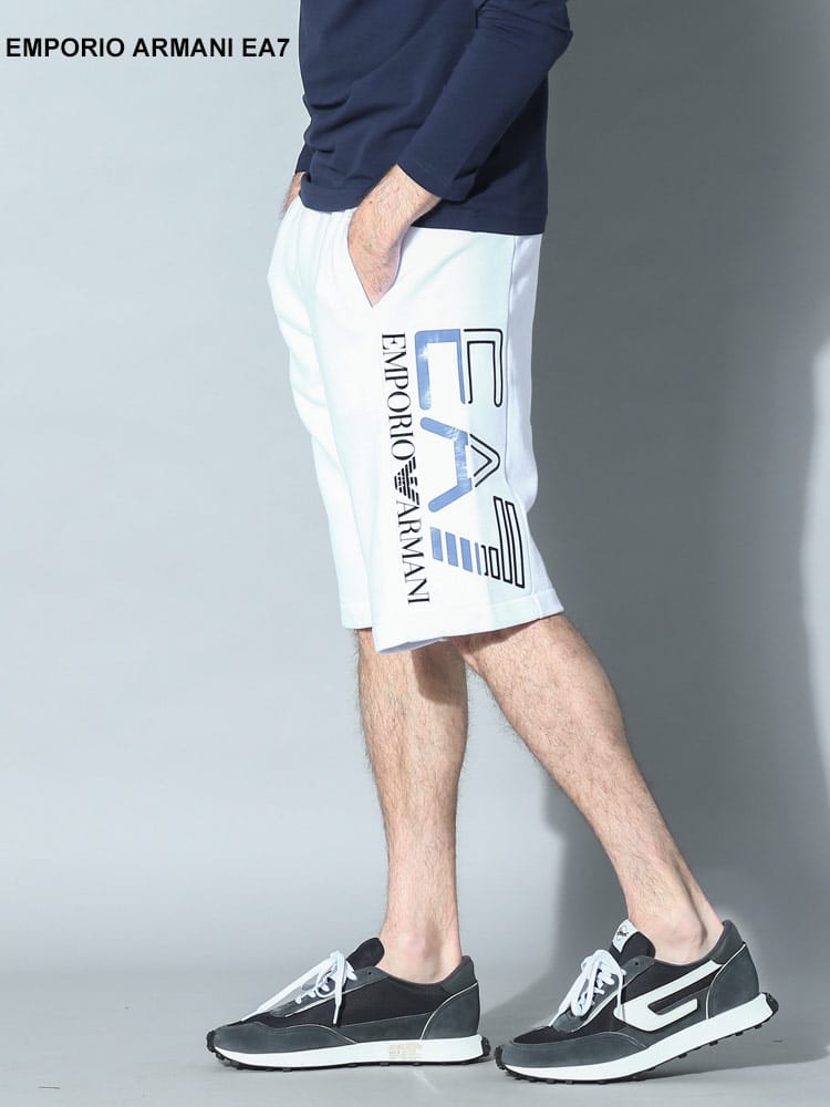 EMPORIO ARMANI EA7 (エンポリオ アルマーニ) サイドロゴ スウェット ショートパンツ EA73RPS57PJLSZ ブランド