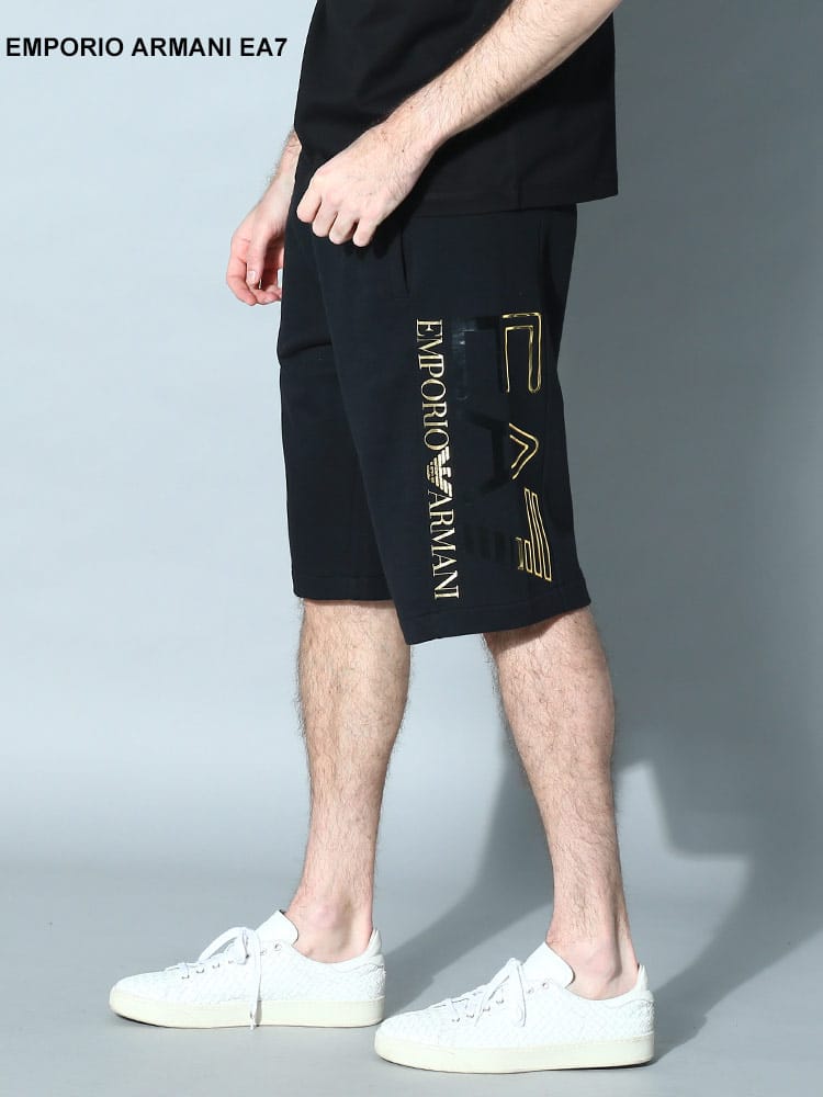 EMPORIO ARMANI EA7 (エンポリオ アルマーニ) サイドロゴ スウェット ショートパンツ EA73RPS57PJLSZ ブランド