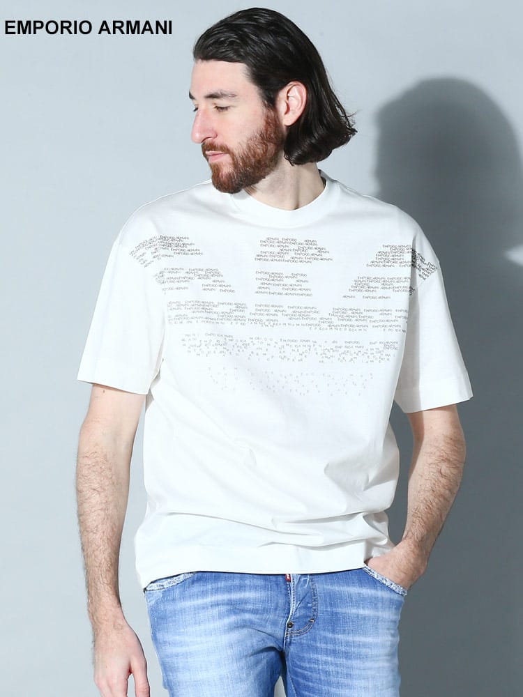 EMPORIO ARMANI (エンポリオアルマーニ) BIGイーグルロゴ クルーネック 半袖 Tシャツ EA3R1TV01JSAZ ブランド