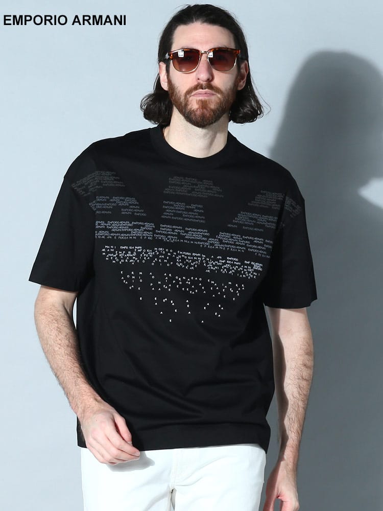 EMPORIO ARMANI (エンポリオアルマーニ) BIGイーグルロゴ クルーネック 半袖 Tシャツ EA3R1TV01JSAZ ブランド