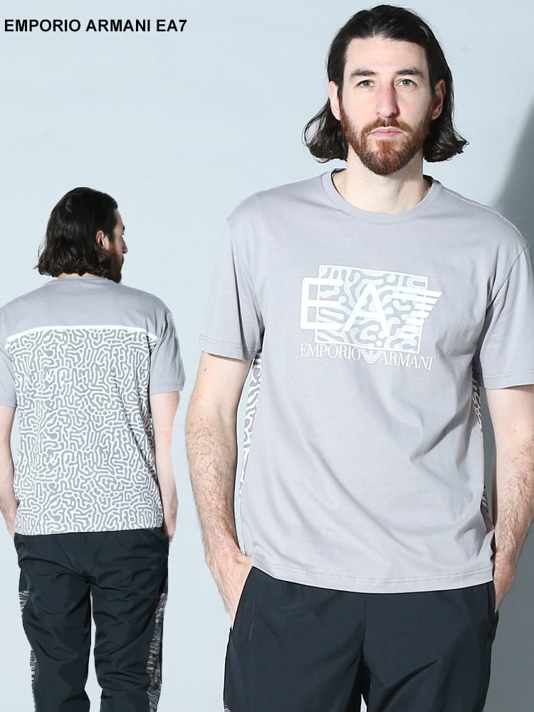 EMPORIO ARMANI EA7 (エンポリオアルマーニ) バック切り替え クルーネック 半袖 Tシャツ EA73RPT01PJ02Z ブランド