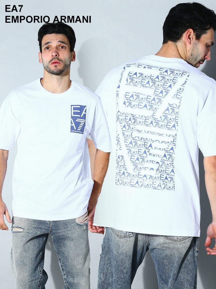 EMPORIO ARMANI EA7 (エンポリオ アルマーニ) バックロゴ クルーネック 半袖 Tシャツ EA73RPT54PJ7CZ ブランド