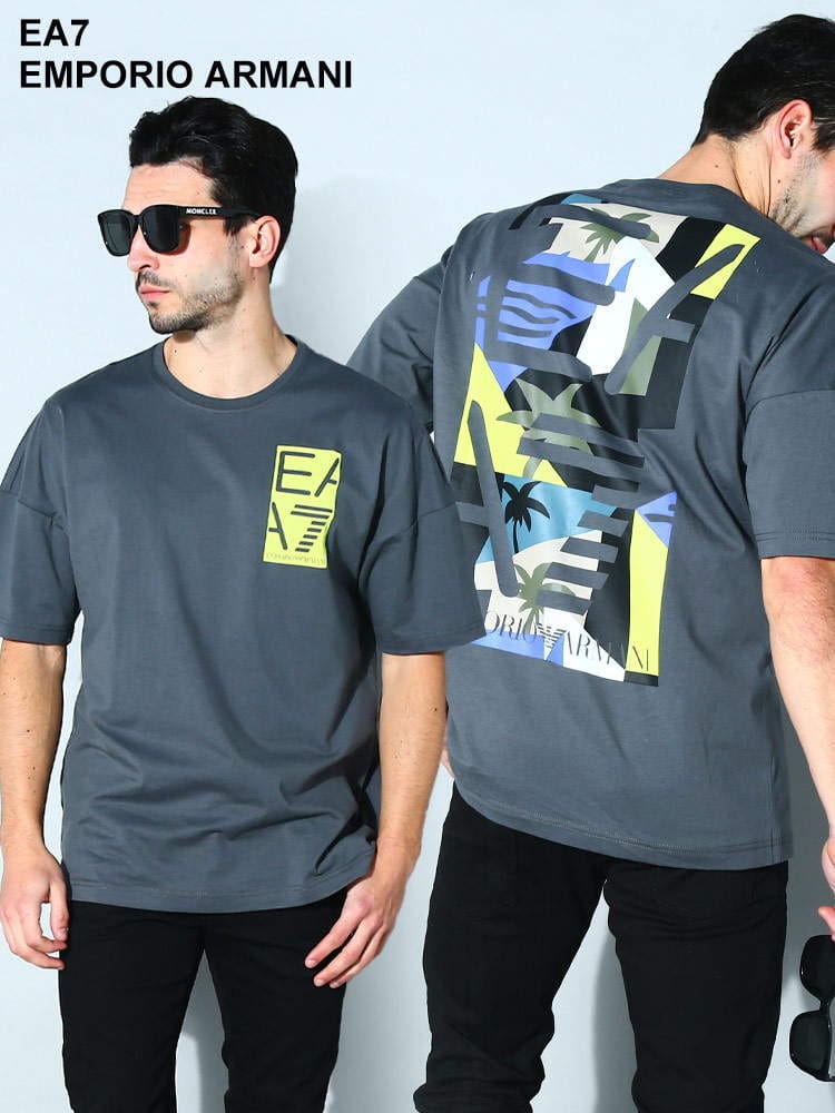 EMPORIO ARMANI EA7 (エンポリオ アルマーニ) バックロゴ クルーネック 半袖 Tシャツ EA73RPT54PJ7CZ