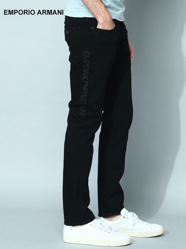 EMPORIO ARMANI (エンポリオ アルマーニ) サイドロゴ ジップフライ ジーンズ EA3R1J061DS1Z メンズ ブランド