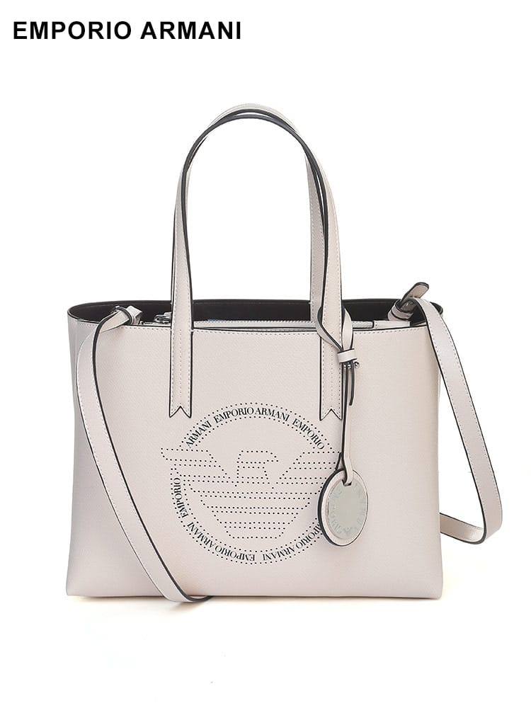 EMPORIO ARMANI (エンポリオアルマーニ) チャーム ロゴ ハンドバッグ レディース ブランド EALY3D245YVL1E