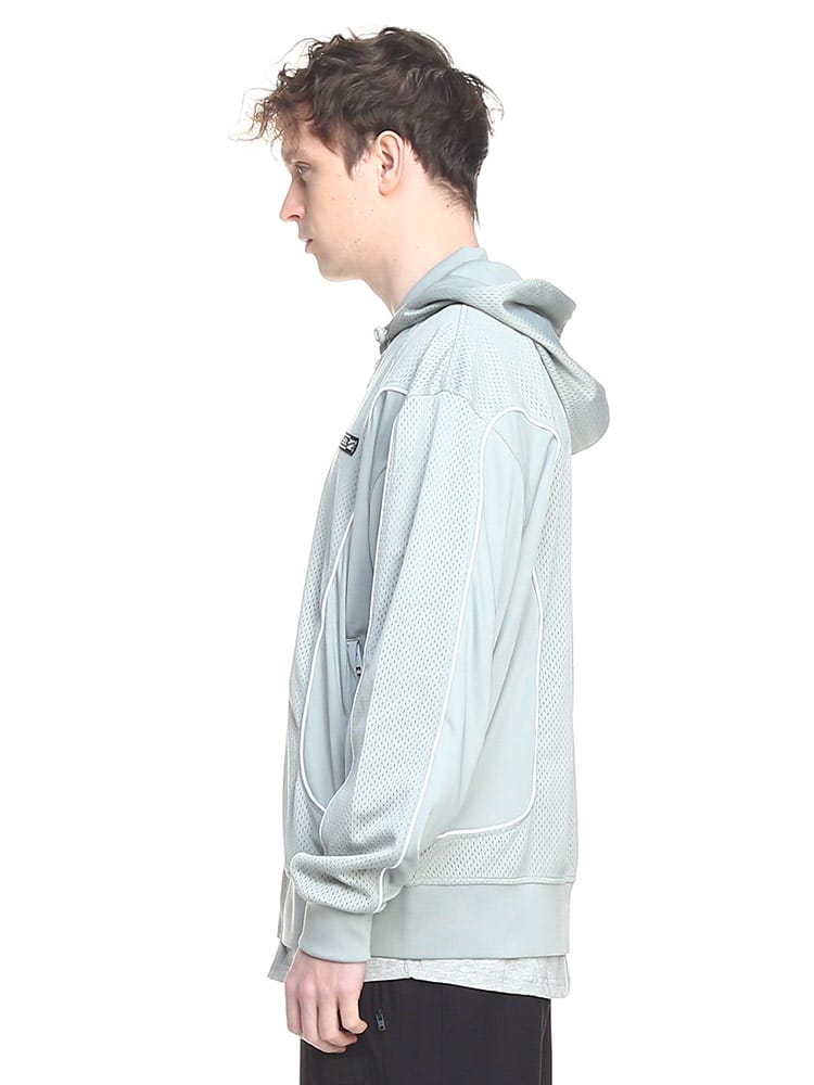 DIESEL (ディーゼル) メッシュ切り替え フルジップ パーカー S-Relax 