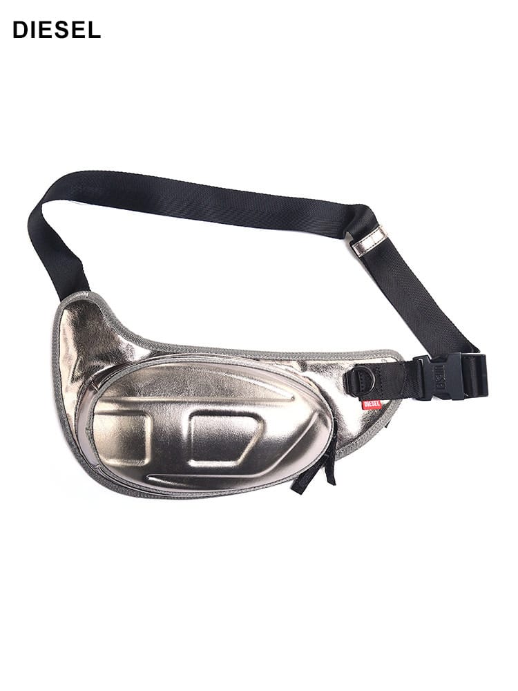DIESEL (ディーゼル) メタリック ボディバッグ 1dr-Pod Crossbody 