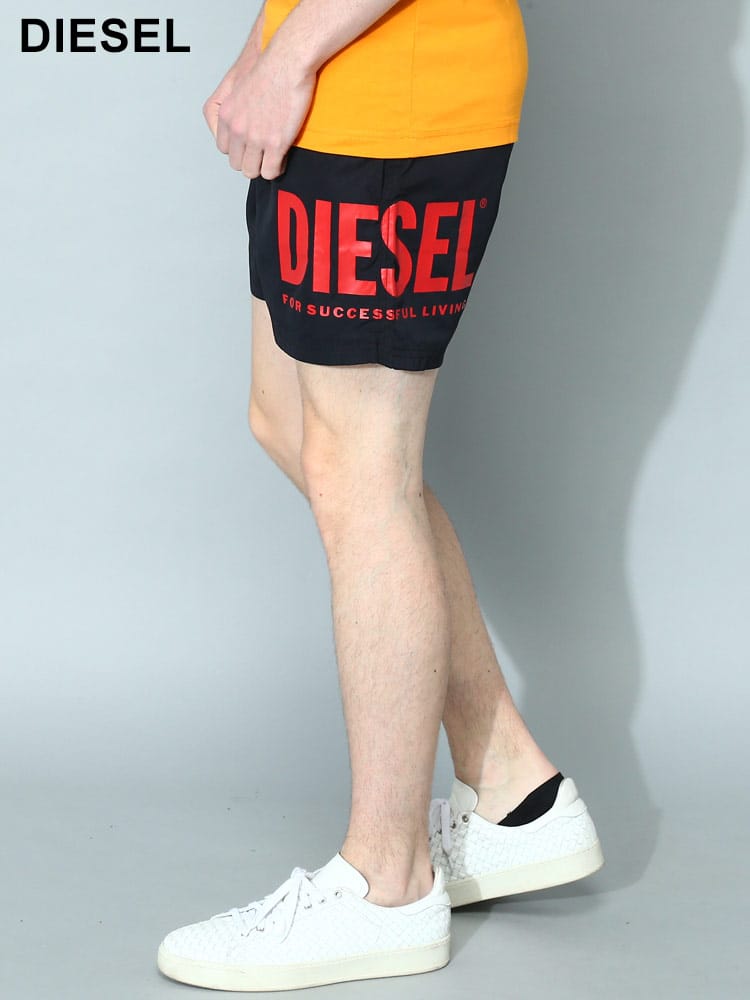 DIESEL (ディーゼル) ロゴプリント メッシュインナー スイムパンツ Bmbx-Nico DSA096820WDAP メンズ ブランド 水着