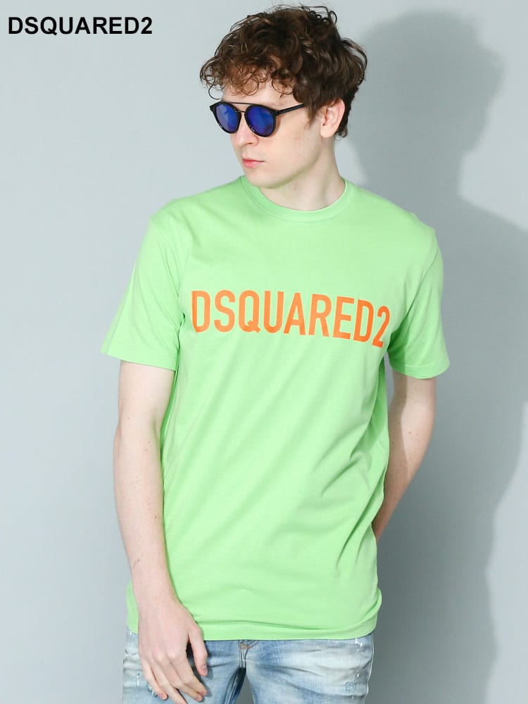 DSQUARED2 (ディースクエアード) カラーロゴ クルーネック 半袖 Tシャツ D2GD1126S24321 メンズ ブランド